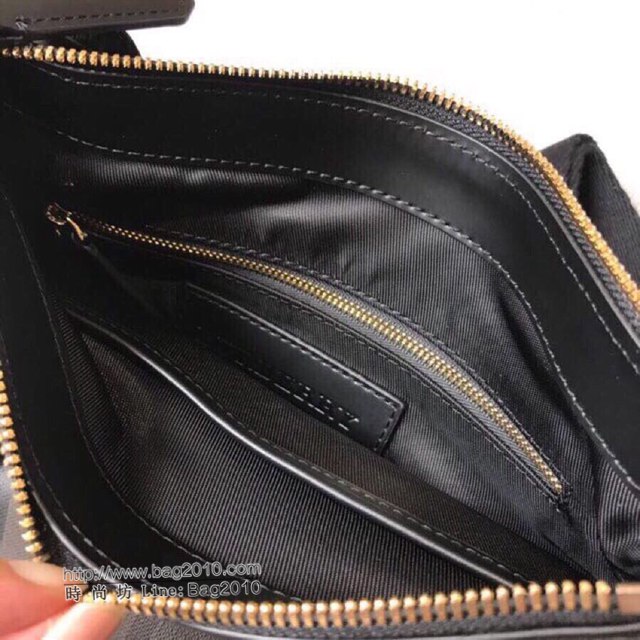 Burberry專櫃新款男包 巴寶莉London系列煙熏格男士最新單肩斜挎包  db1043